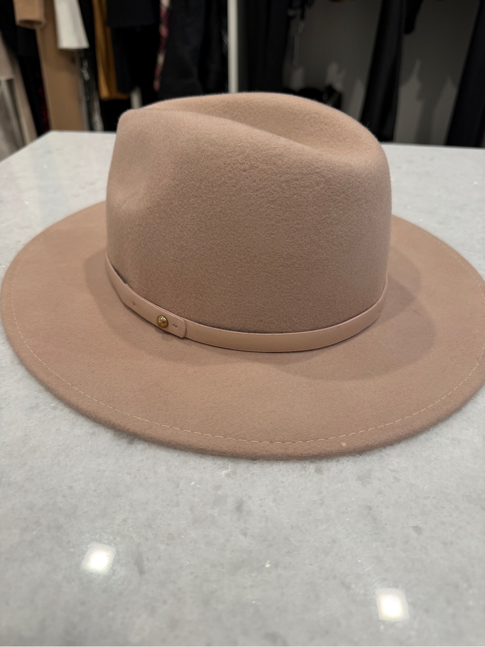 Free People wool flat brim hat